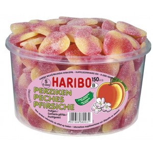 Pêches 150 pcs Tubo (1,35kg) Haribo