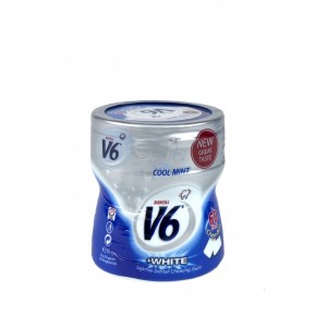 V6 White Cool Mint Bottle 60 Gums 6 x 87g