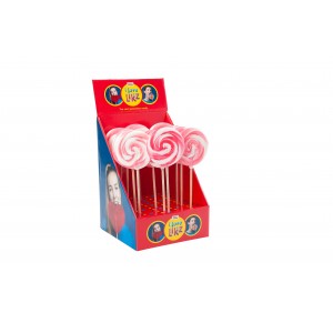 Lolly Spiraal Roos-Wit 17 x 80g