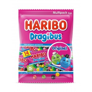 Dragibus 350g Haribo Veggie (14 mini sachets)