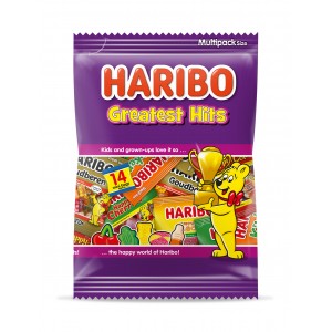 Greatest Hits 12 x 350g Haribo (168 mini zakjes)