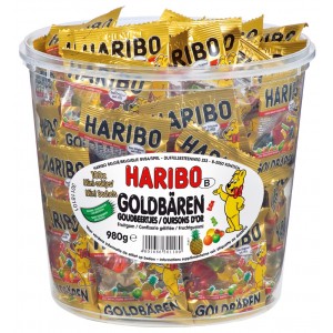 Goudbeertjes 100 x 10g Haribo mini zakjes