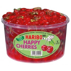 Cerises 150 pcs Tubo (1,2kg) Haribo